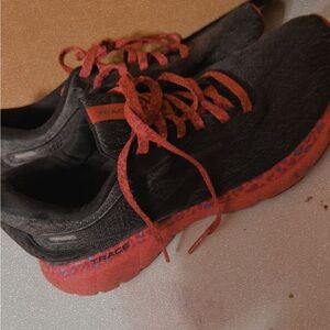 Brooks Trace Black and Red Athletic Shoes